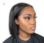 The Vee Brazilian Full Frontal Short Bob Wig (Human Hair Blend) 20cm