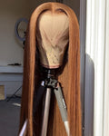 The Anna Light-Brown/Ginger Straight Wig (Human Hair Blend) 61cm